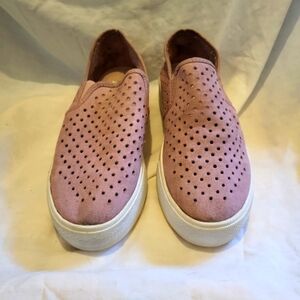 Steve Madden Pink Perforated Slip-On Sneakers